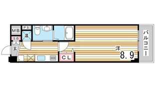 六甲道駅 徒歩5分 3階の物件間取画像